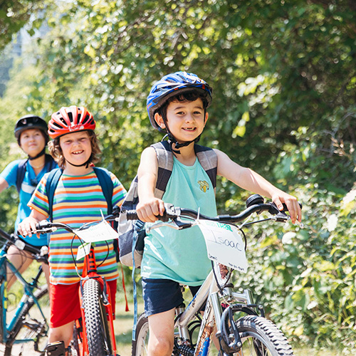 Boys riding clearance bikes